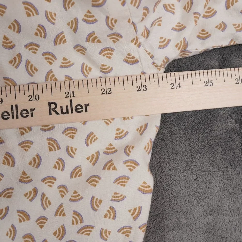 Vintage North Face Shirt‎ Mens Large Brown White Triangles Fishing Outdoor